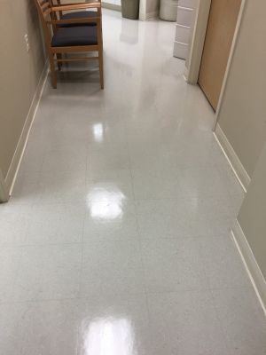Floor stripping by Healthy Cleaning Services LLC